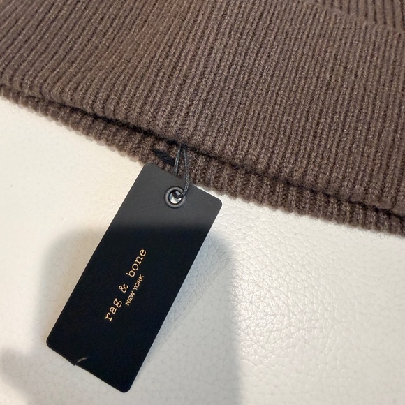 NWT Rag & Bone Slate Brown Clarkson Beanie - Picture 6 of 11